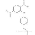 ACIDE 2 - ((4-ÉTHOXYPHÉNYL) AMINO) -4-NITROBENZOIQUE CAS 74859-51-1